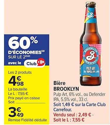 Bière BROOKLYN