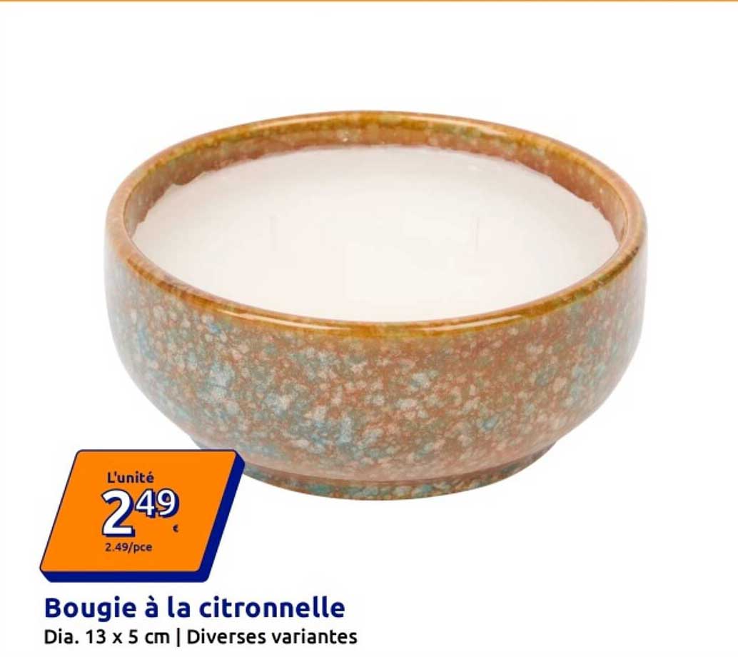 Bougie à la citronnelle