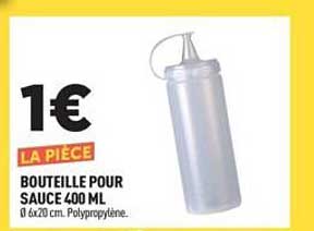 BOUTEILLE POUR SAUCE 400 ML