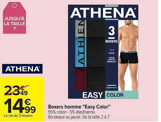 Boxers homme "Easy Color"