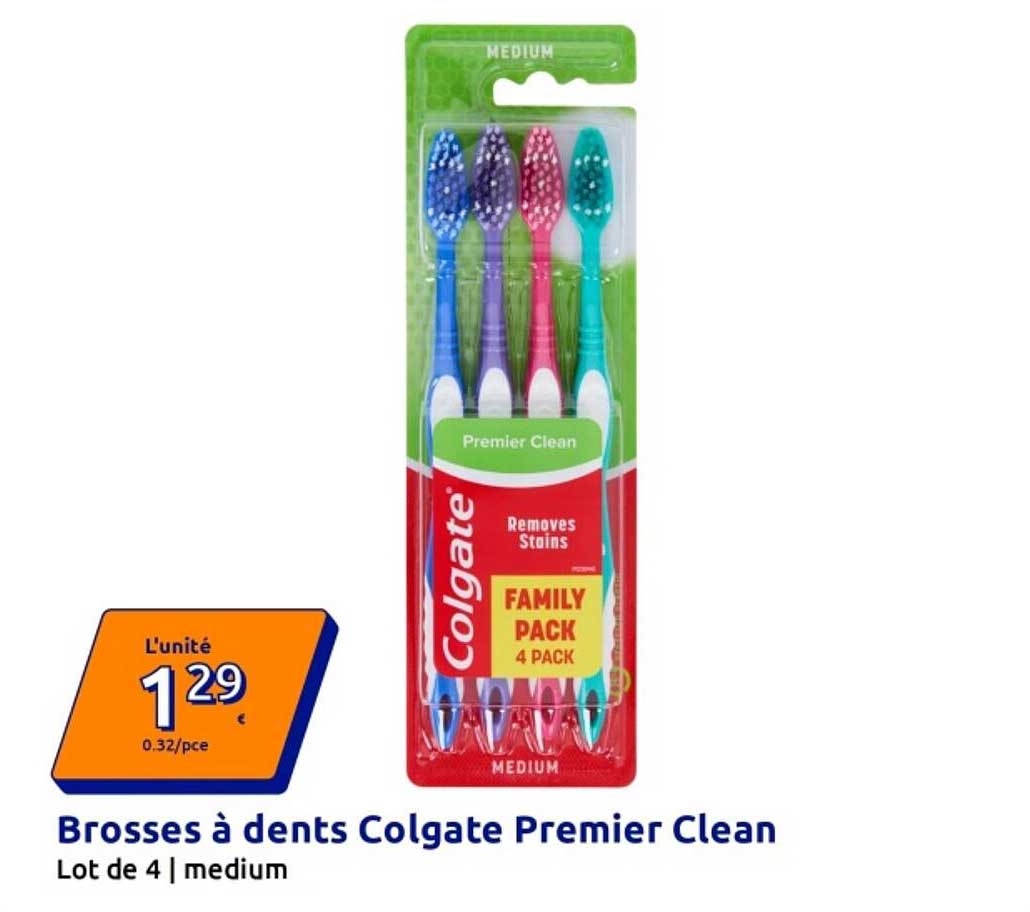 Brosses à dents Colgate Premier Clean