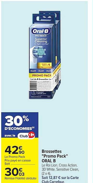 Brossettes "Promo Pack" ORAL B