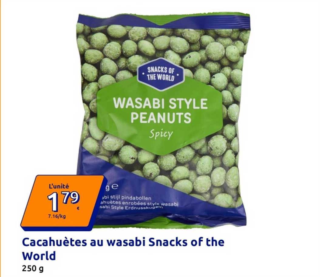 Cacahuètes au wasabi Snacks of the World