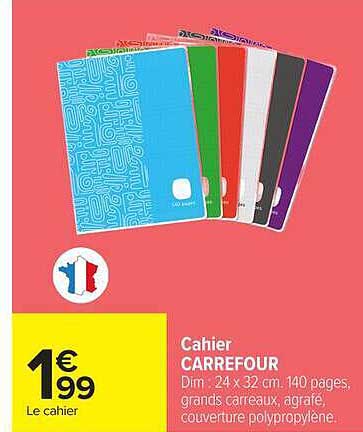 Cahier CARREFOUR