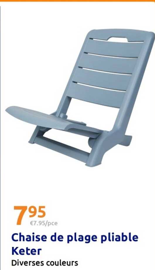 Chaise de plage pliable Keter