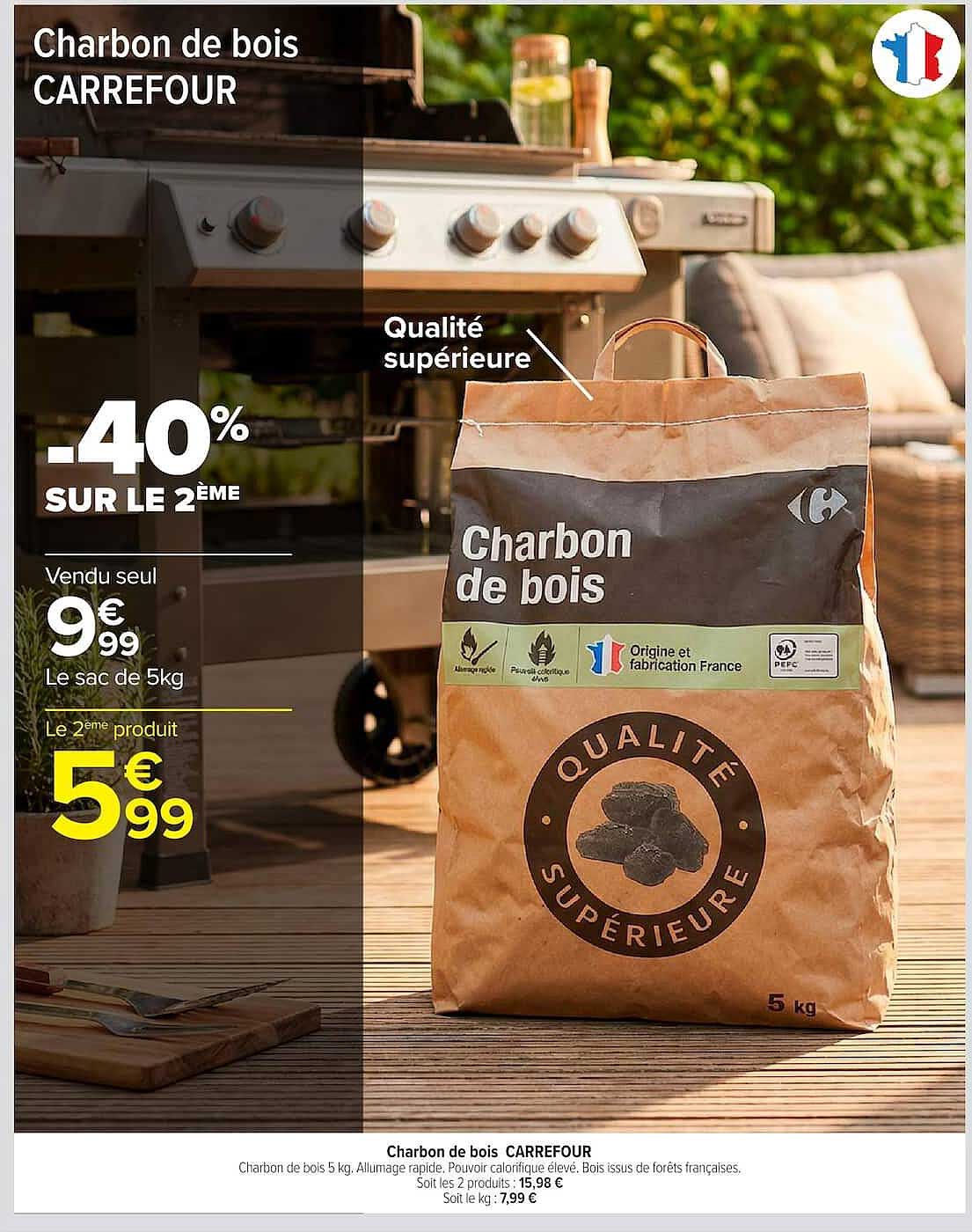 Charbon de bois CARREFOUR