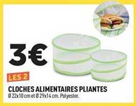 CLOCHES ALIMENTAIRES PLIANTES