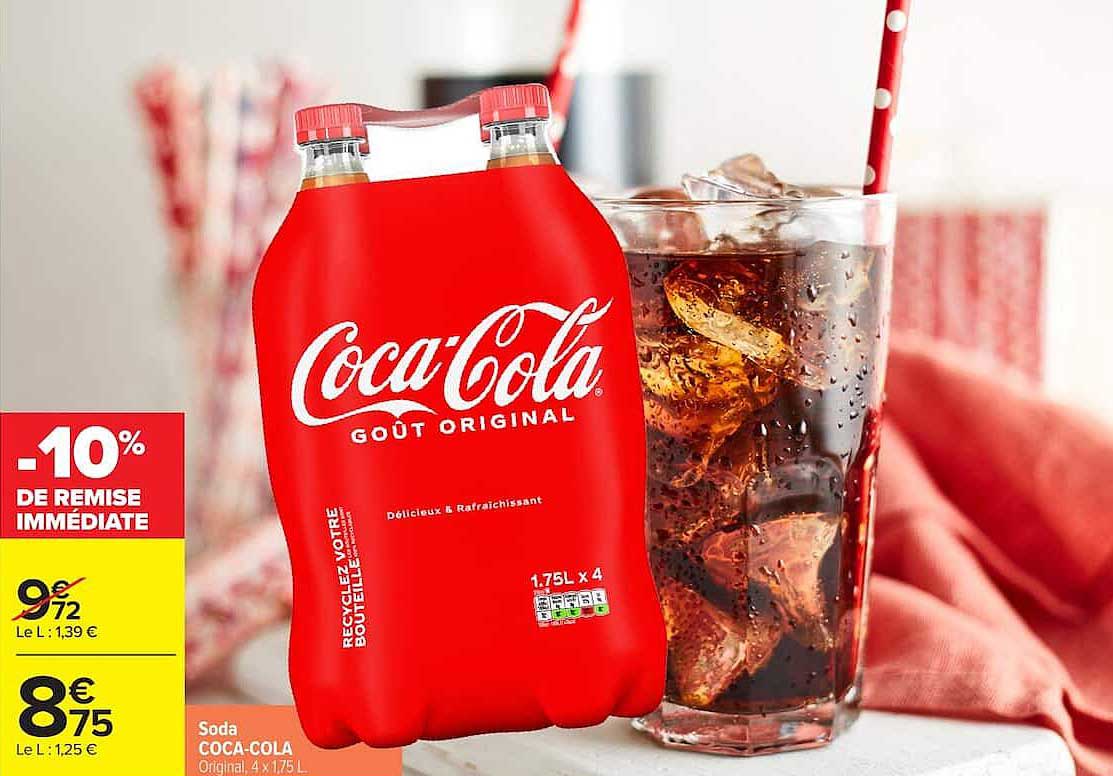 COCA-COLA Original, 4 x 1,75 L