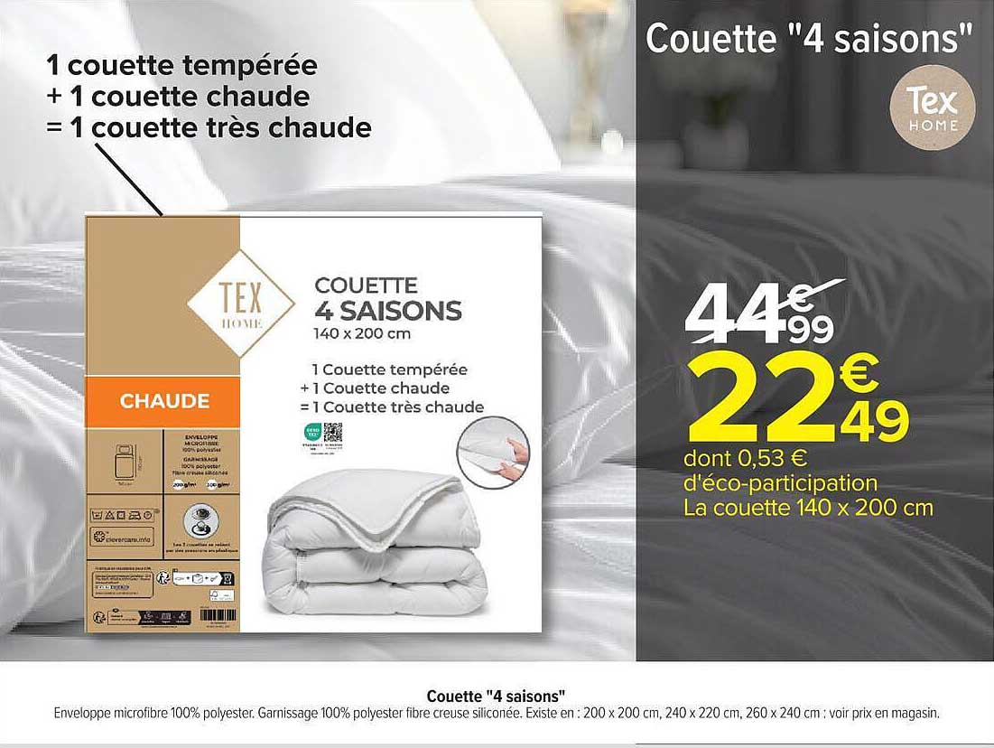 Couette "4 saisons"