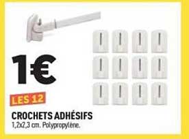 CROCHETS ADHÉSIFS