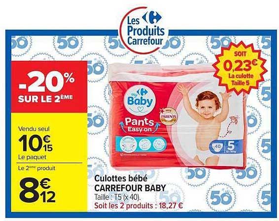 Culottes bébé CARREFOUR BABY