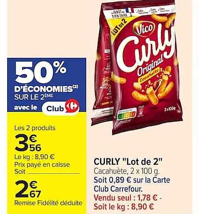 CURLY "Lot de 2"