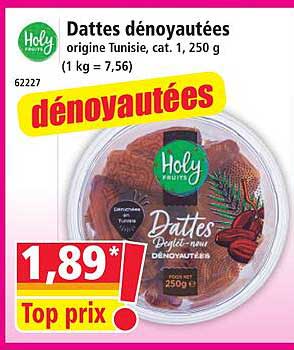 Dattes dénoyautées