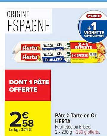 DONT 1 PÂTE OFFERTE