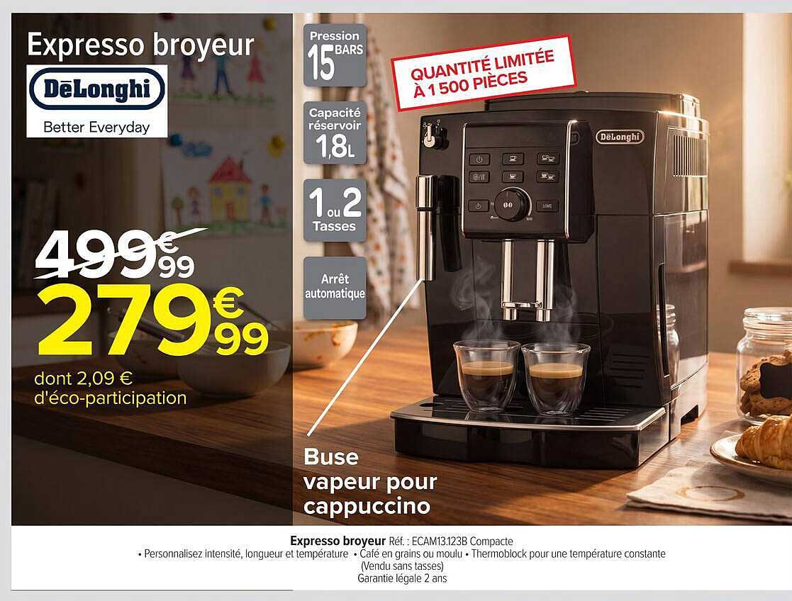 Expresso broyeur De'Longhi