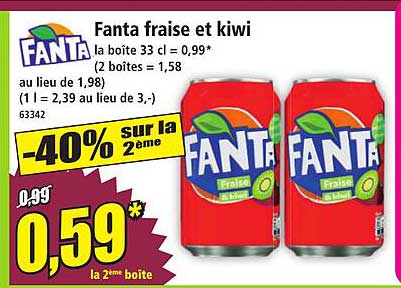 Fanta fraise et kiwi