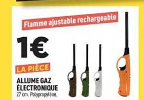 Flamme ajustable rechargeable