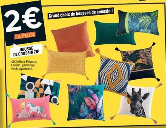 Grand choix de housses de coussin !