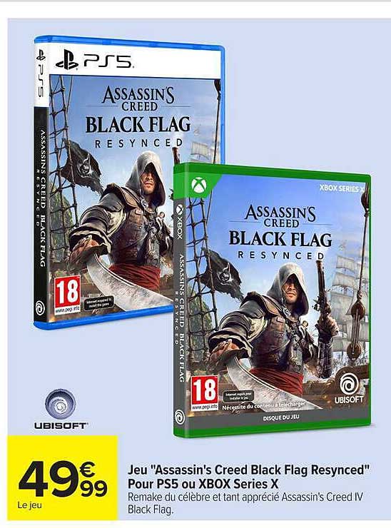 Jeu "Assassin's Creed Black Flag Resynced" Pour PS5 ou XBOX Series X