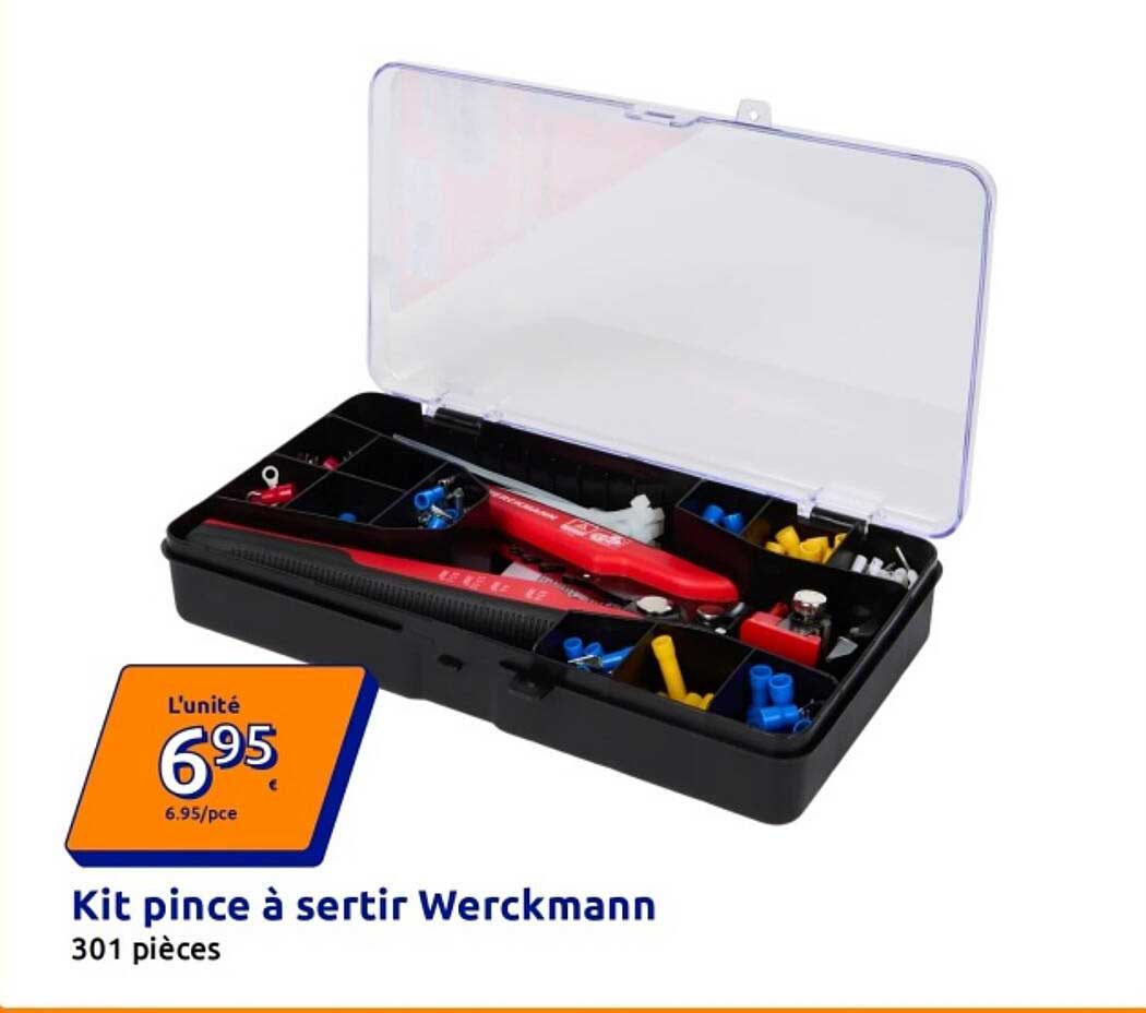 Kit pince à sertir Werckmann 301 pièces
