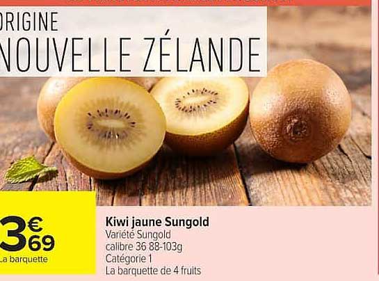 Kiwi jaune Sungold