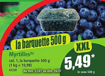la barquette 500 g