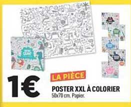 LA PIÈCE POSTER XXL À COLORIER 50x70 cm. Papier.