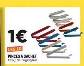 LES 10 PINCES À SACHET