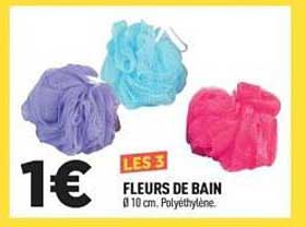 LES 3 FLEURS DE BAIN Ø 10 cm, Polyéthylène