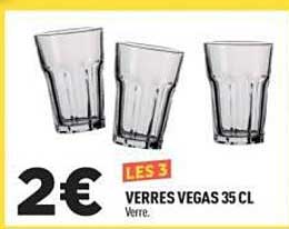 LES 3 VERRES VEGAS 35 CL