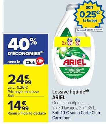 Lessive liquide ARIEL