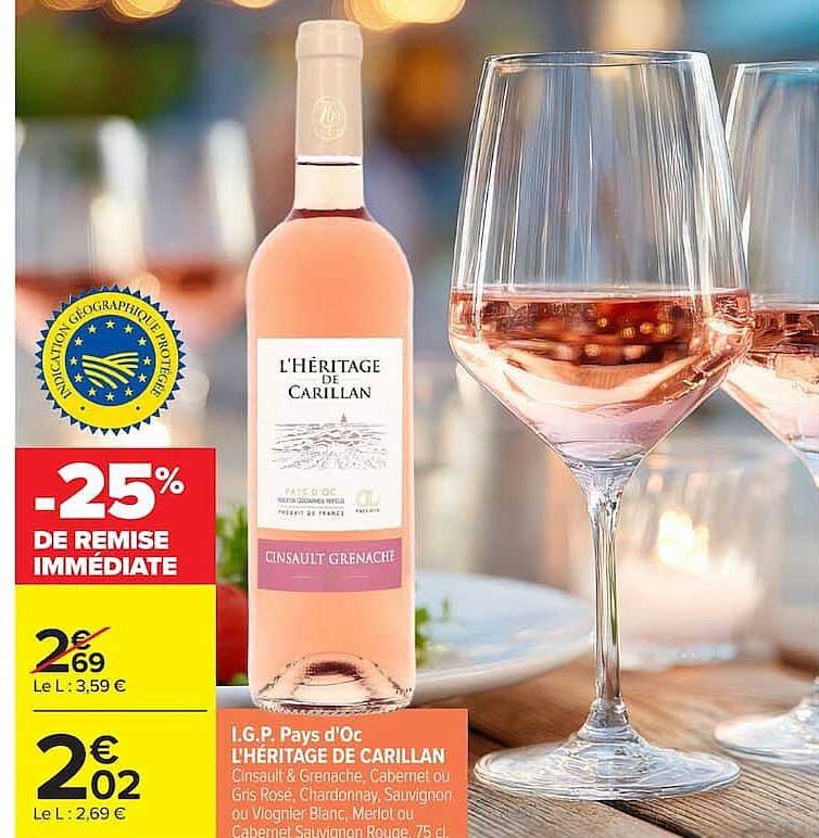 L'HÉRITAGE DE CARILLAN Cinsault Grenache