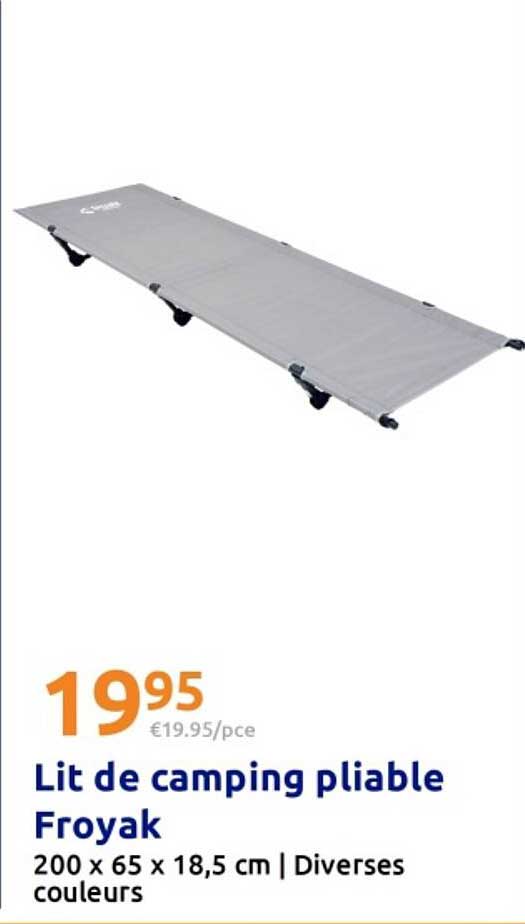 Lit de camping pliable Froyak