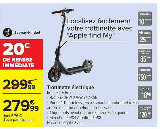 Localisez facilement votre trottinette avec "Apple find My"