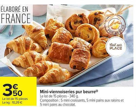 Mini-viennoiseries pur beurre