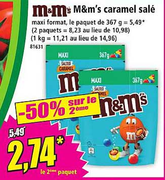 M&M’s caramel salé