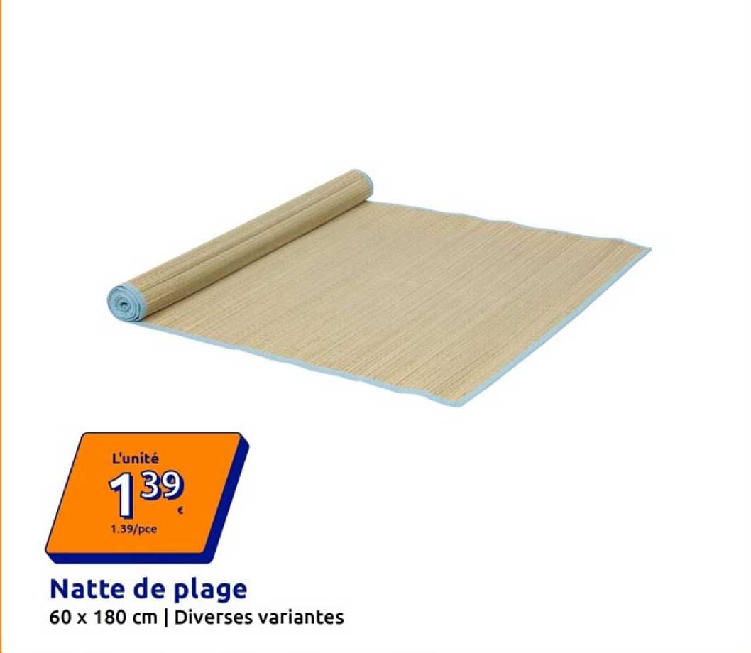 Natte de plage 60 x 180 cm | Diverses variantes