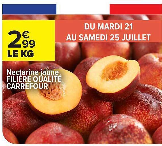 Nectarine jaune FILIERE QUALITE CARREFOUR