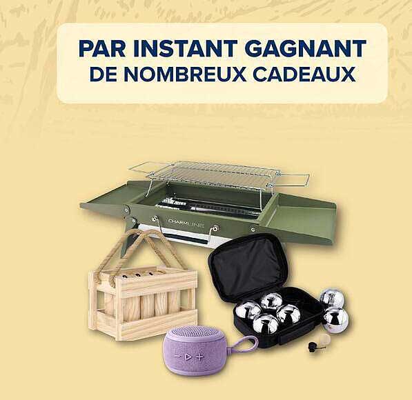 PAR INSTANT GAGNANT DE NOMBREUX CADEAUX
