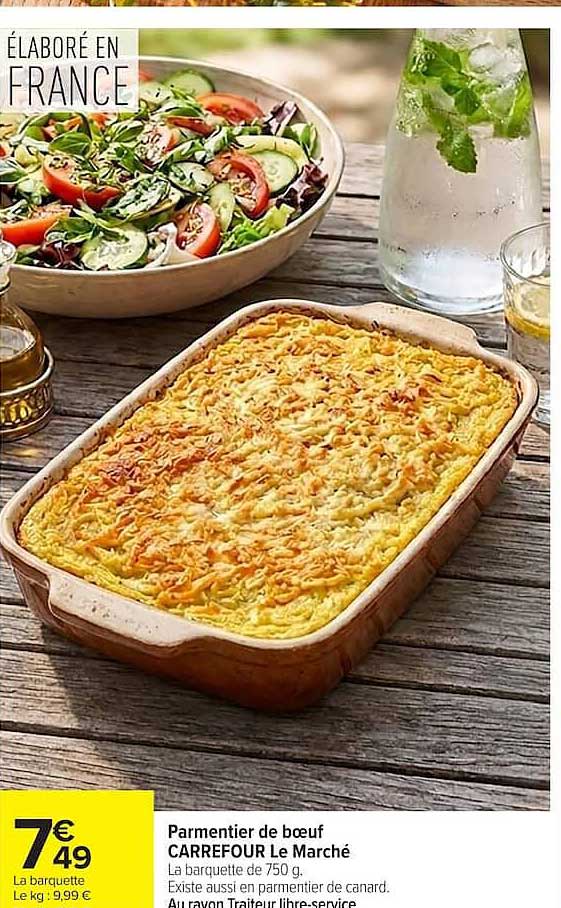 Parmentier de bœuf CARREFOUR Le Marché