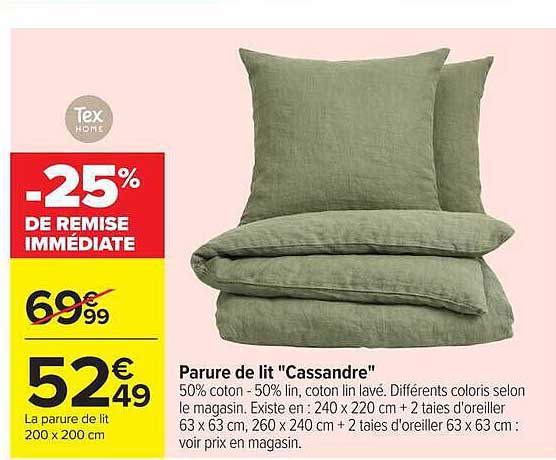 Parure de lit "Cassandre"