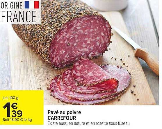 Pavé au poivre CARREFOUR