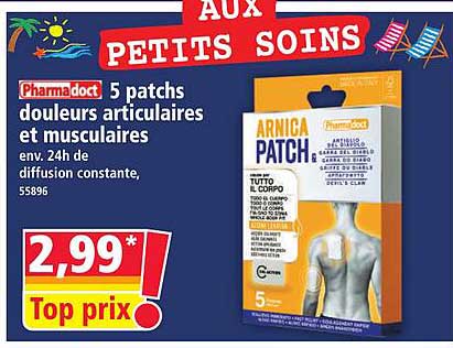 Pharmadoc 5 patchs douleurs articulaires et musculaires