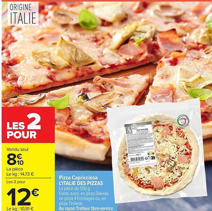 Pizza Capricciosa L'ITALIE DES PIZZAS