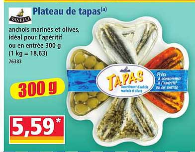 Plateau de tapas(a)
