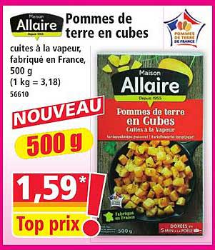 Pommes de terre en cubes