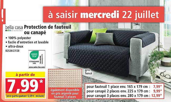 Protection de fauteuil ou canapé
