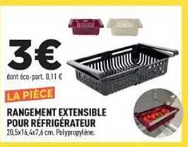 RANGEMENT EXTENSIBLE POUR RÉFRIGÉRATEUR