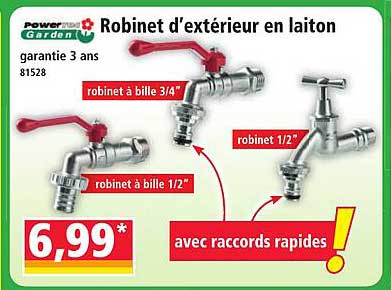 Robinet d'extérieur en laiton