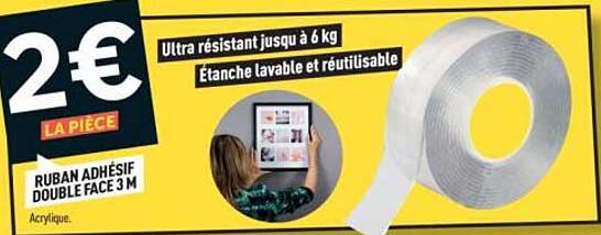 RUBAN ADHÉSIF DOUBLE FACE 3 M